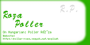 roza poller business card